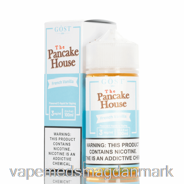 Vape Væske French Vanilje - Pandekagehuset - Gost Vapor - 100ml 0mg